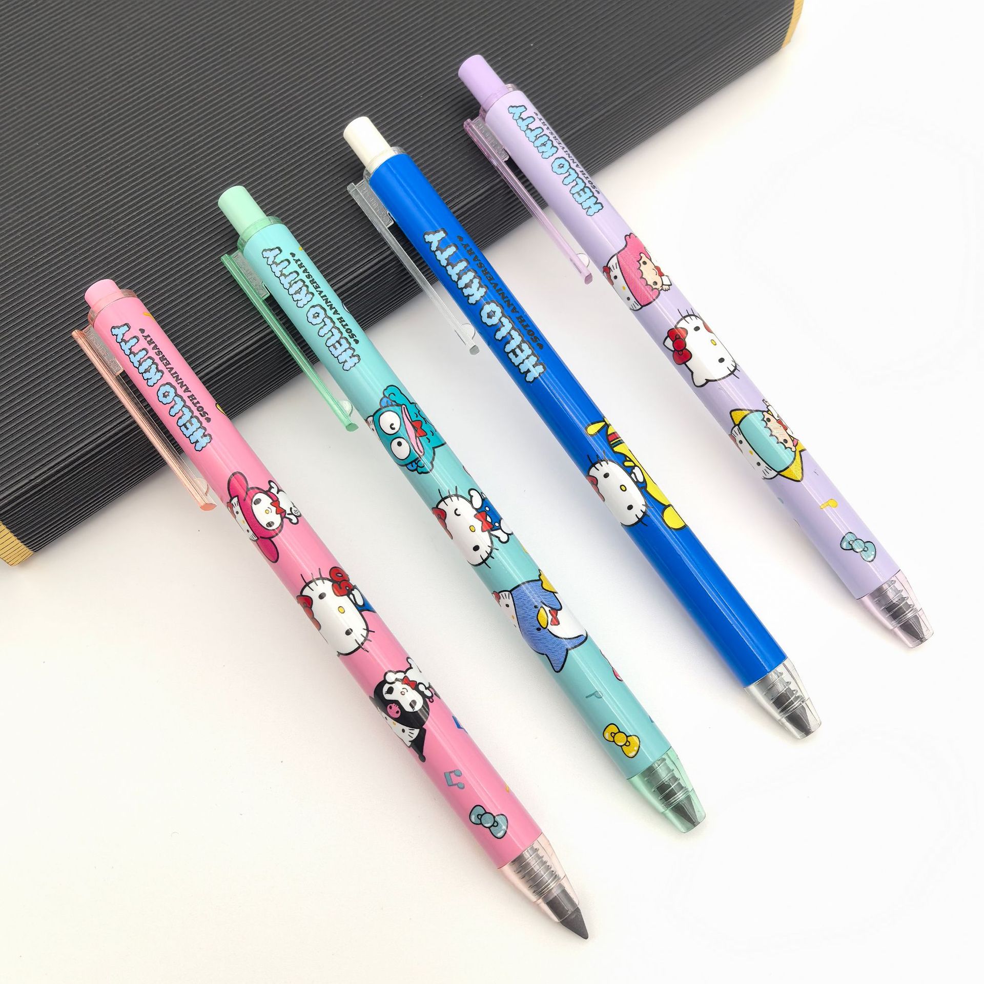 Nuevo lápiz eterno de presión transfronteriza impresión de transferencia térmica película de impresión DIY patrón personalizado automático lápiz eterno