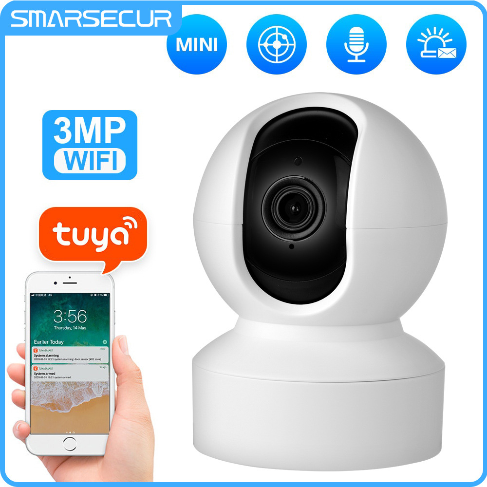 工厂直销家用摄像头摇头机可移动侦测涂鸦智能wifi监控摄像机批发