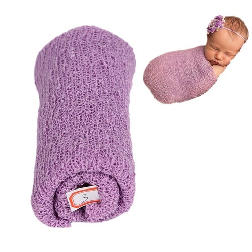 Ins Studio Newborn Baby Photography Wrap Towel, Stretchy Swaddle Cloth, European & American-Style Baby Photography Props