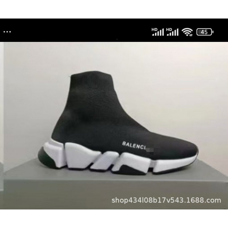 Balenciaga Speed 2.0 Mid Black White