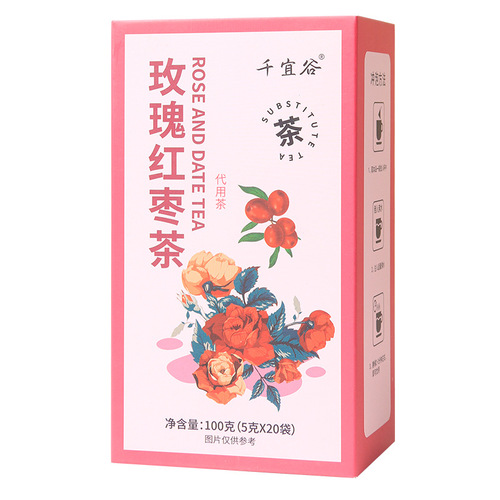 Rose Jujube Tea Goddess Tea Combination Tea Triangle Packaging, Dropshipping One Piece