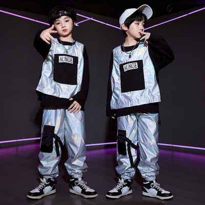 Boys Hip Hop dance costumes street Walking Show Clothing break tap dance Drum Performance Clothing