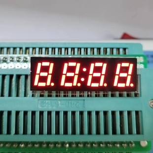 Factory Direct Supply 0.68inch Digits LED Digital Tube 4 Digits High Bright Red Light Single Row 7 Feet Digital Tube