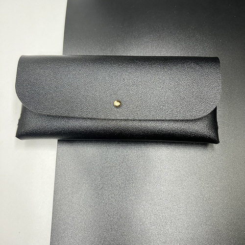 眼镜包女墨镜太阳镜收纳盒便携单钉扣手工皮盒放近视眼镜包保护套