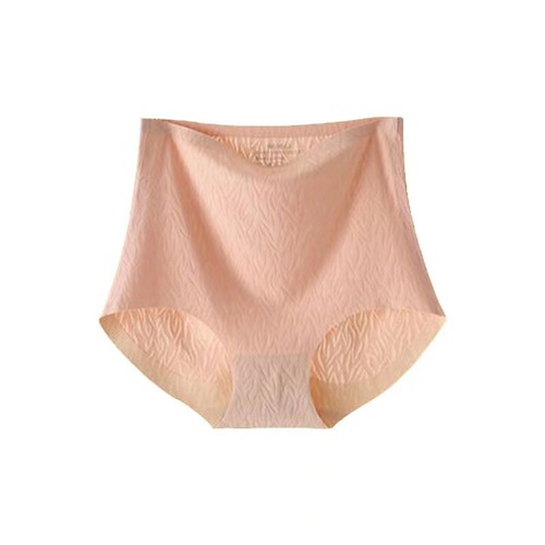 New high-waisted seamless underwear, feminine butt-lifting, seamless large-size belly-controlling butt-lifting women's pure cotton briefs