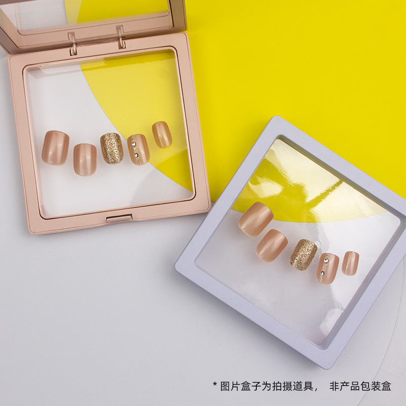 Wear nail fake nail patch Jelly Glue manicure finished wear nail piece female high sense 2022 new short