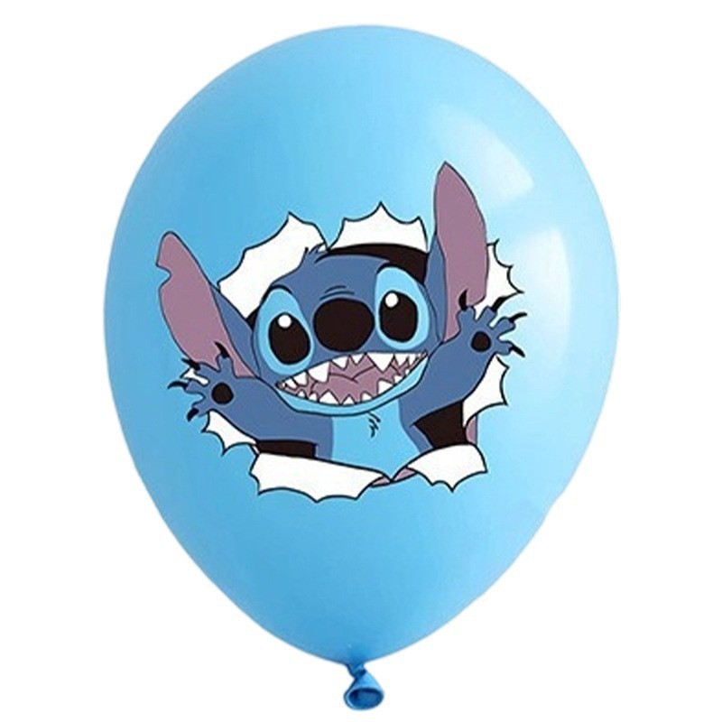 ステッチテーマ子供の誕生日シーン装飾用品パーティーパーティー装飾バナー風船フラッグセット|undefined