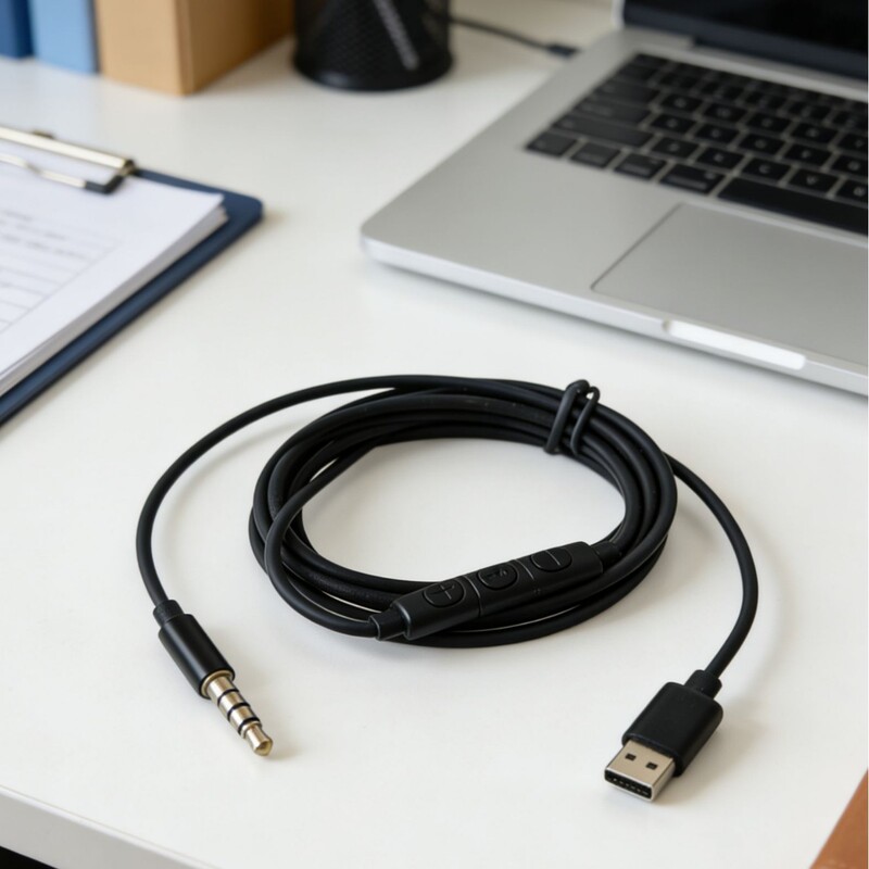 3.5mm Interface Live Broadcast Headphone Extension Cable Low Latency Transmission Stable Practical Audio Cable Connecting Line