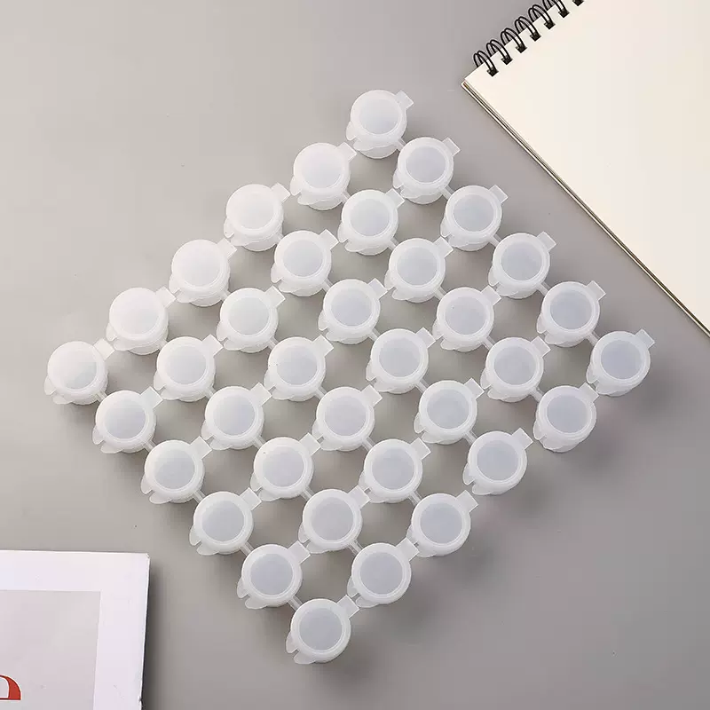 2ml3ml5ml6连8连石膏彩绘空盒子分装丙烯颜料小盒装条颜料灌子