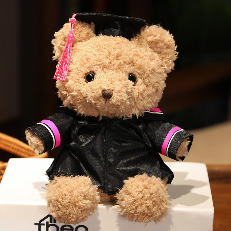 Doctor de dibujos animados sombrero Teddy Bear muñeca juguetes de peluche uniformes de licenciatura osos abrazando osos muñecas regalo de graduación