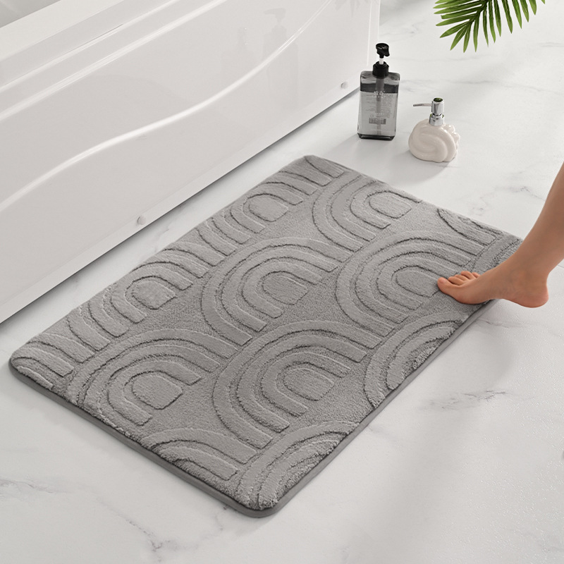 Espuma de memoria engrosada alfombra de puerta transfronteriza alfombra de baño antideslizante alfombra de baño Puerta de baño cocina absorbente alfombra de piso del hogar