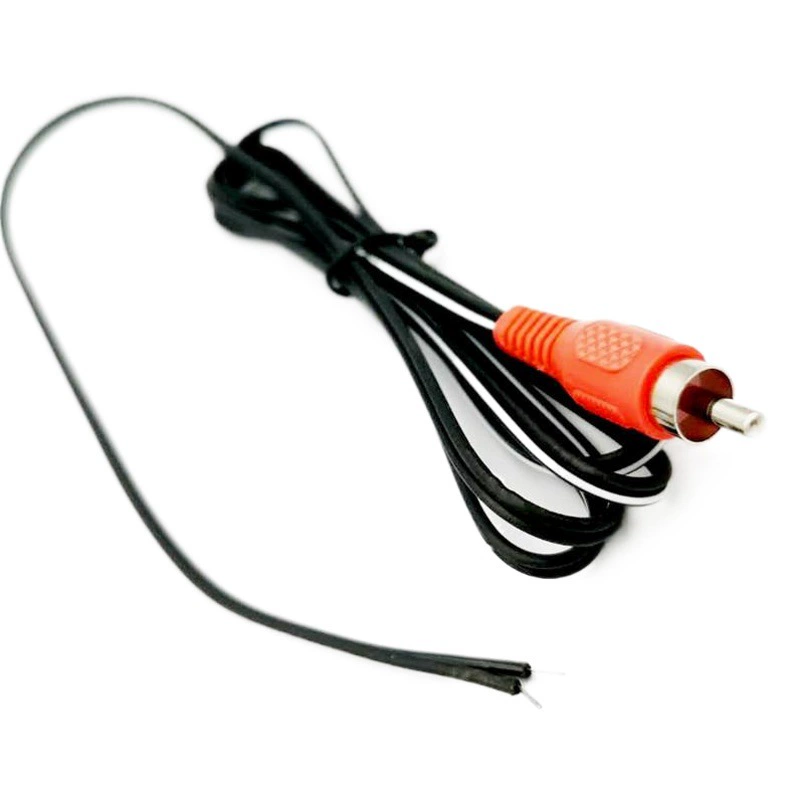 Источник: производитель 1.5m RCA одностороннего высокопрочного параллельного акустического кабеля, черно-белый аудиокабель.