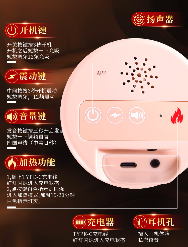 Jiuai Male Masturbator Half-Body Doll with App Suction Heating Vibration — detail image 32