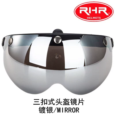 Retro Half Helmet W Lenses 3/4 Helmet Lenses Triple Button Modified Lenses Various Colors Available