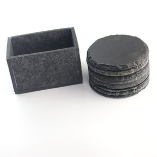 Wholesale European and American Creative Advertising Promotion Welfare Gifts Rock Round Small Coaster Tray Felt Coaster