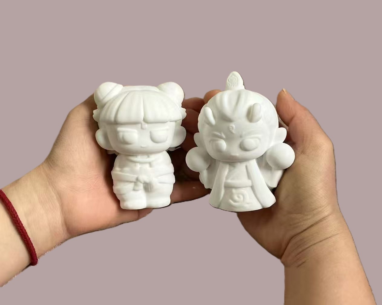 Frasco de Almacenamiento de Calabaza de Yeso en Blanco DIY para Pintar