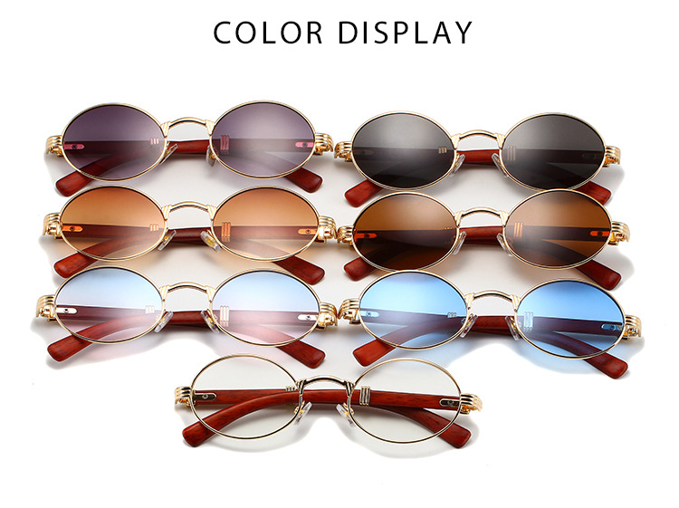 33g Weight Full Frame Glasses Structure Sunglasses Classification PC, UV400 Protection Lens Material Oval Frame Glasses Style Daily, Street Occasion Solid Color Pattern Unisex Gender Retro, Simple Style Style Retro Simple Style Solid Color PC UV400 Protection Oval Frame Full Frame Women's Sunglasses 3