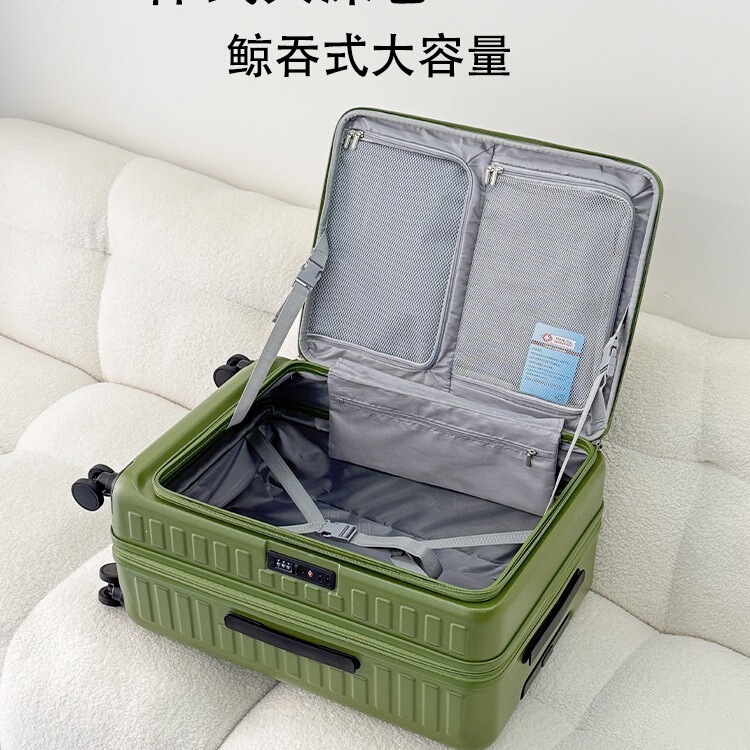 2025 New Model Side-Opening Large-Capacity Suitcase Expandable Trolley Case 20inch Carry-On Suitcase Flip-Top Travel Suitcase for Women