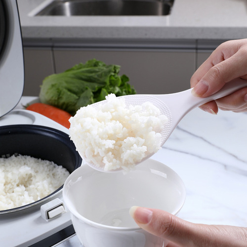 Simple style household plastic rice spoon, new kitchen non-stick rice spoon, household rice cooker rice spoon
