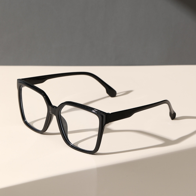 2025大框方形眼镜框平光镜女防蓝光眼镜素颜显脸小框架眼镜Glasse|undefined