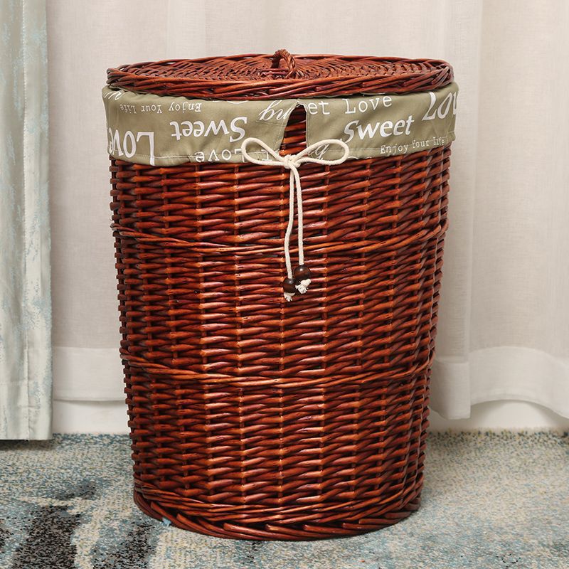 Cesta de almacenamiento de ropa sucia tejida de caña Cesta de ropa sucia Cesta de almacenamiento de ropa sucia