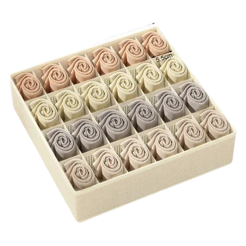 Yunxi vida cajón ropa interior calcetines almacenamiento artefacto hogar tres en uno plegable caja de rejilla de tela caja de organización