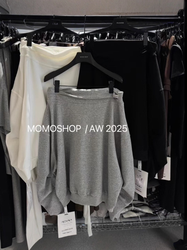 十三行2025早秋新款韩版时尚百搭显瘦斜肩长袖卫衣女宽松休闲上衣|undefined