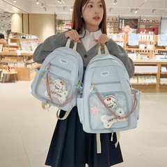 2025 新しいパーソナライズされた痛層デュアル目的バックパック高価値カレッジスタイルガール新しい甘い旅行小さなバックパック