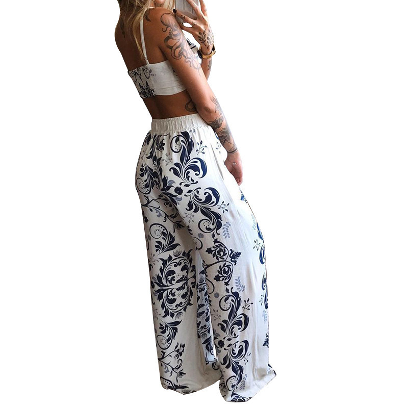 Daily Street Women's Sexy Printing 4-way Stretch Fabric Polyester Printing Backless Pants Sets Pants Sets display picture 30