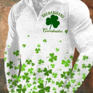 Camiseta de manga larga de estilo retro americano con estampado digital para hombre otoño nueva camisa POLO con cremallera MB14