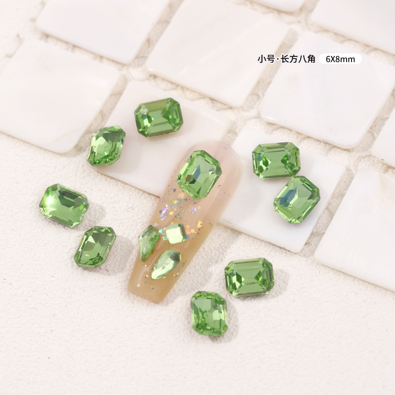 [직사각형 팔각형·소형] 6x8mm 싱글