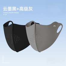 2025新款骑冰丝防晒帽子遮脸面罩遮阳帽夏季车户外护颈防尘太阳帽