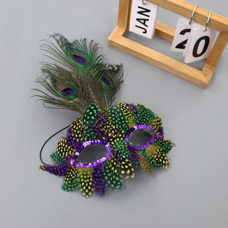 Amazon nueva máscara de plumas de sequillas máscara fiesta sexy mitad cara máscara de ojos fiesta
