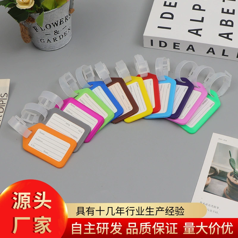 Производитель спот креативный простой стиль бизнес pu багажная бирка для посадки самолета