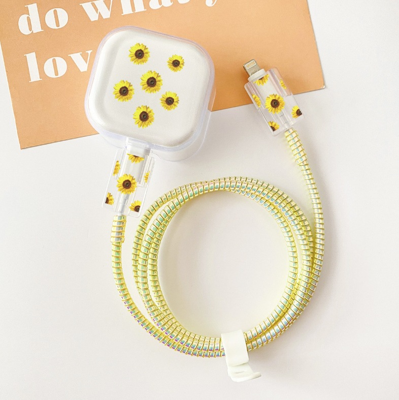 노란 해바라기 [5종세트-큰머리1-작은머리2-보호줄1-끈1]