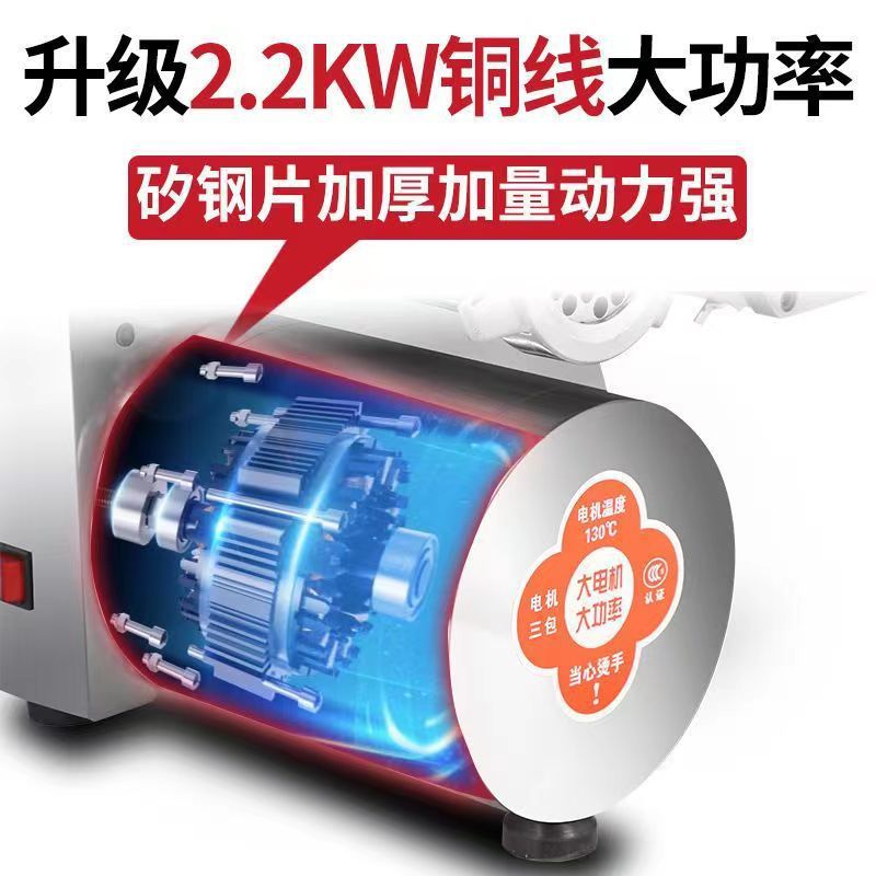 绞肉机商用全自动绞馅大功率电动多功能切片丝灌肠台式肉铺用