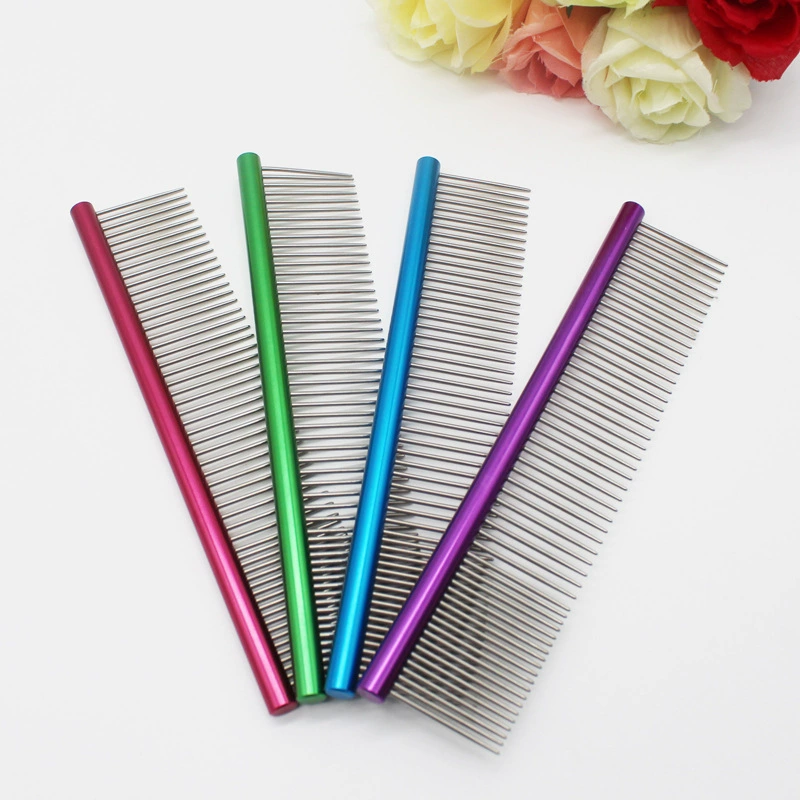 ПЭТ Односторонняя Расческа Красоты Домашнее Животное Расческа Собака Расческа Щетка Любимчика 6