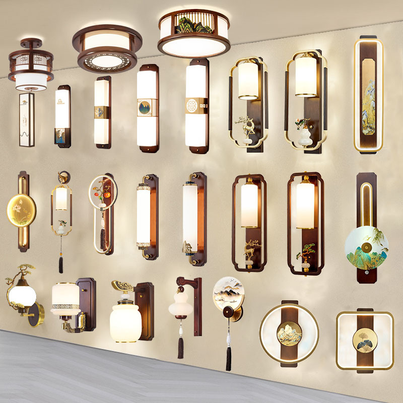 Factory direct supply new Chinese style wall lamp living room Chinese style bedroom bedside lamp aisle stair background wall hotel wall lamp Factory direct supply new Chinese style wall lamp living room Chinese style bedroom bedside lamp aisle stair background wall hotel wall lamp