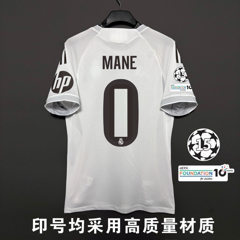 2526 レアル マドリード ホーム ジャージ No. 12 トレント No. 10 ムバッペ プレーヤー バージョン サッカー ジャージ 大人用 シングル トップ|undefined