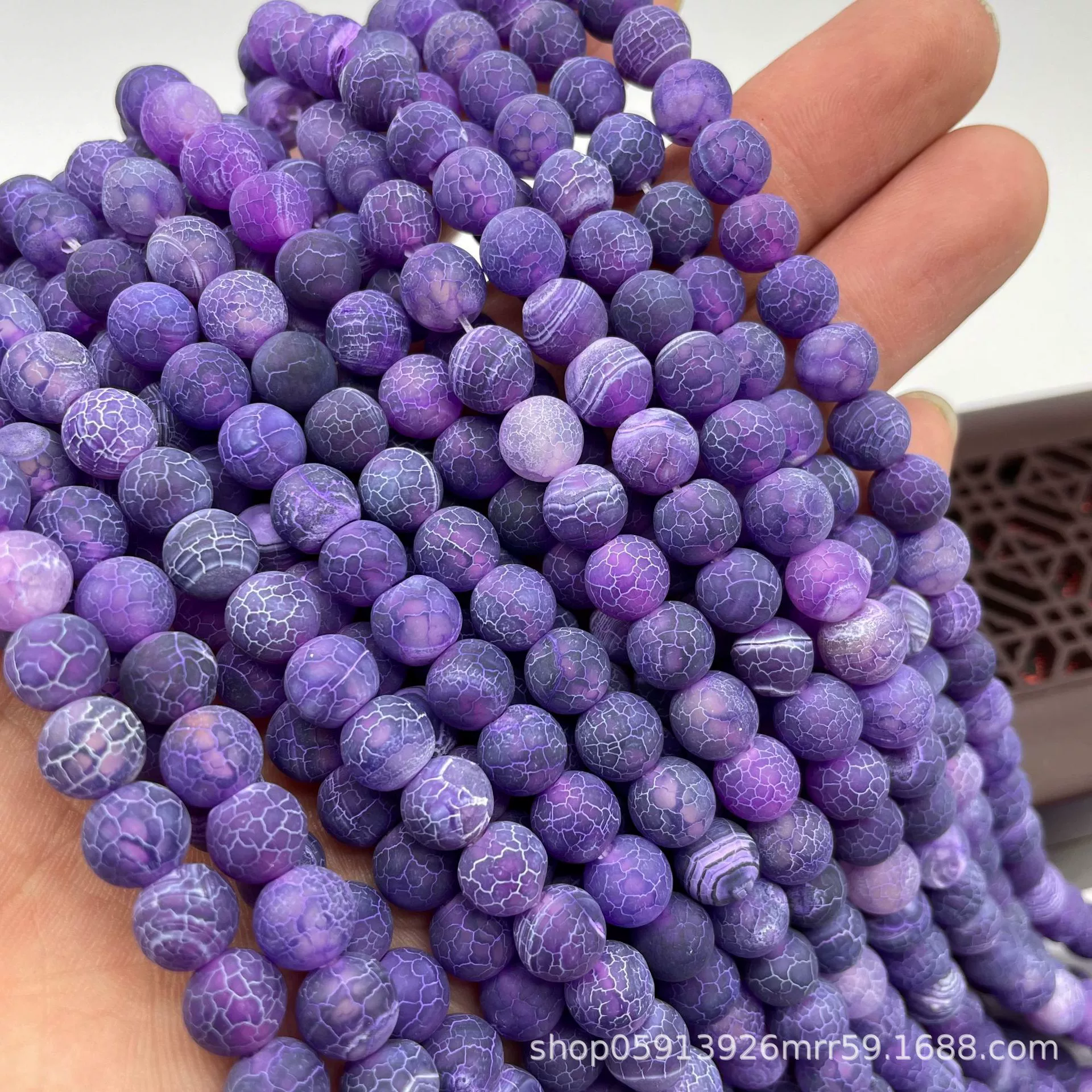Organic agate matte accessory, accessories, round beads, DIY