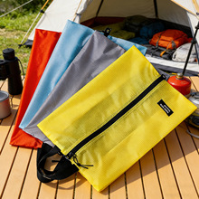 棉道涂硅收纳袋便携出差旅行分装袋多功能防水防尘袋运动健身鞋袋