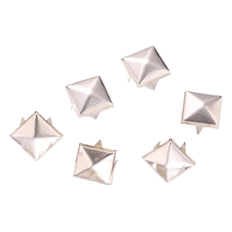 Directo de fábrica DIY remache cuadrado garra uñas oro plata teléfono móvil zapatos y ropa garra bolsa Accesorios