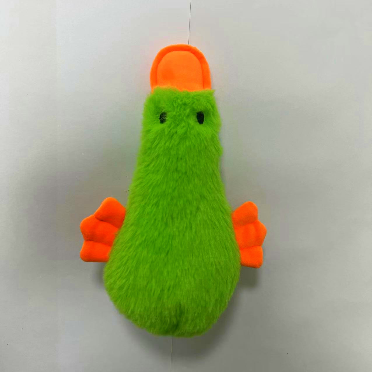 녹색 봉제 오리