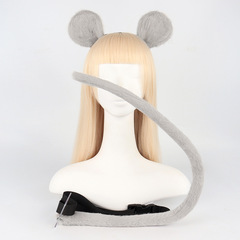 Drop-shipping Hamster Costume Set: Cosplay Plush Mouse Ears Headband for Comic Con – Includes Animal Ears & Tail Accessories