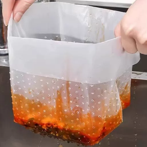 Sink Filter Kitchen Sink Self-Standing Drain Bag Disposable Dishwashing Sink Leftovers Garbage Leakage Net