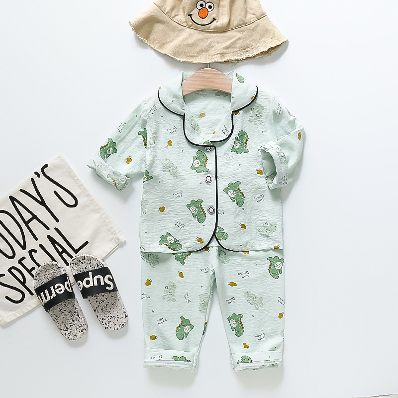 2023 primavera nuevos niños del otoño Pijamas largos oso caliente traje estilo coreano desgaste cómodo lindo moda