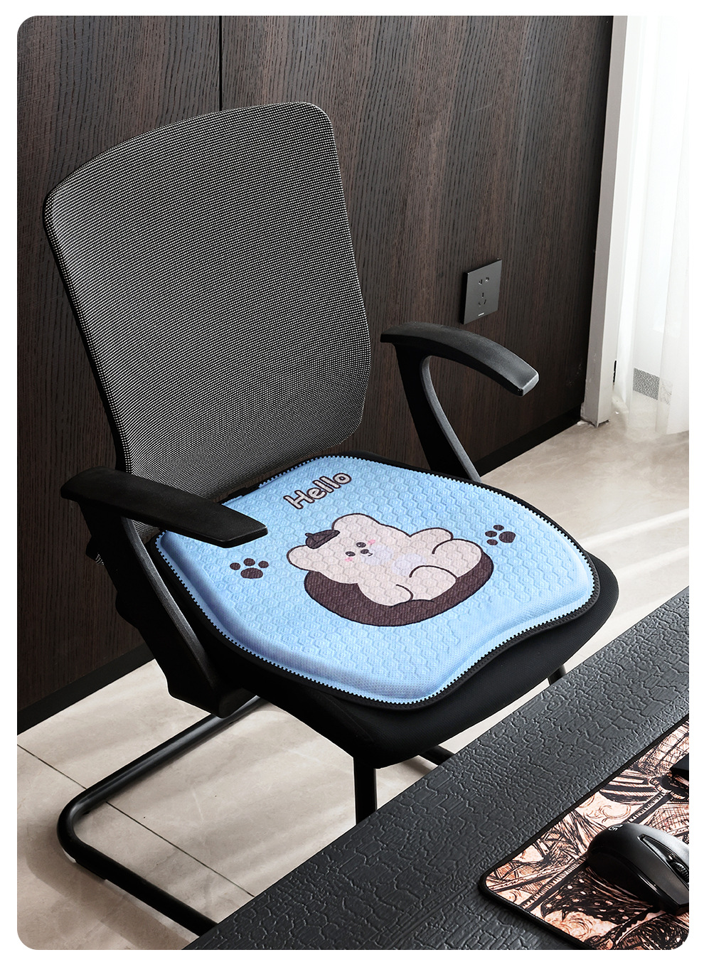 Cross-Border Summer Cartoon Honeycomb Gel Cushion Car Seat Cushion Jelly Cushion Cool Seat Cushion Car Square Cushion Seat Cushion