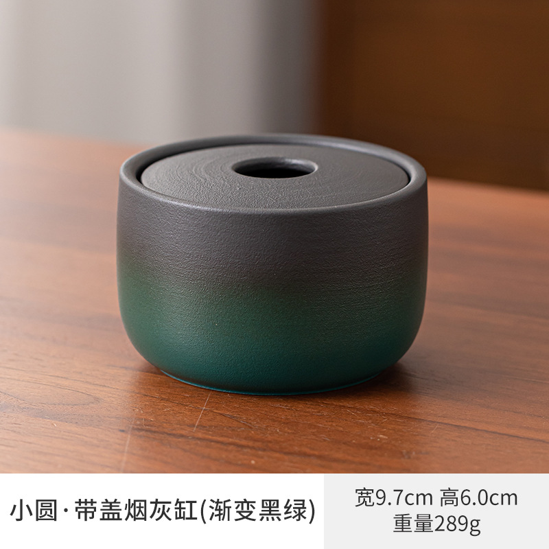 Cerámica negra esmaltada una olla cerámica doméstica cubierta taza de té taza de café taza de justicia taza cenicero lavado y filtrado de té