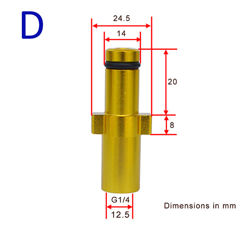 Lavadora de espuma de alta presión regadera conector de espuma PISTOLA DE PULVERIZACIÓN de coches lavadora de alta presión pistola de agua boquilla conector de rosca interna