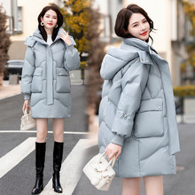 女士羽绒服白鸭绒高级感高档高端中长款加厚时尚韩版2023冬季新款